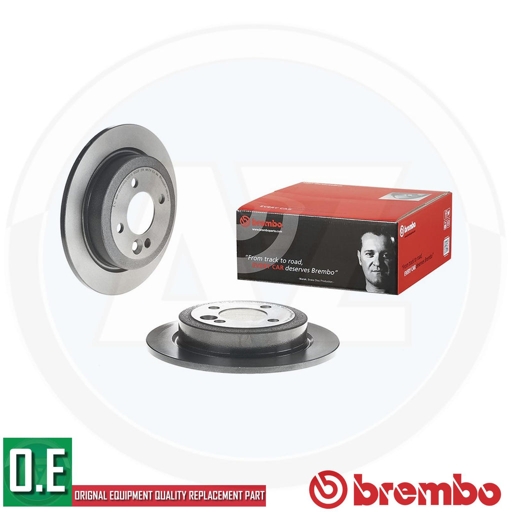 BREMBO BRAKE DISCS PAIR REAR AXLE 08.9163.11
