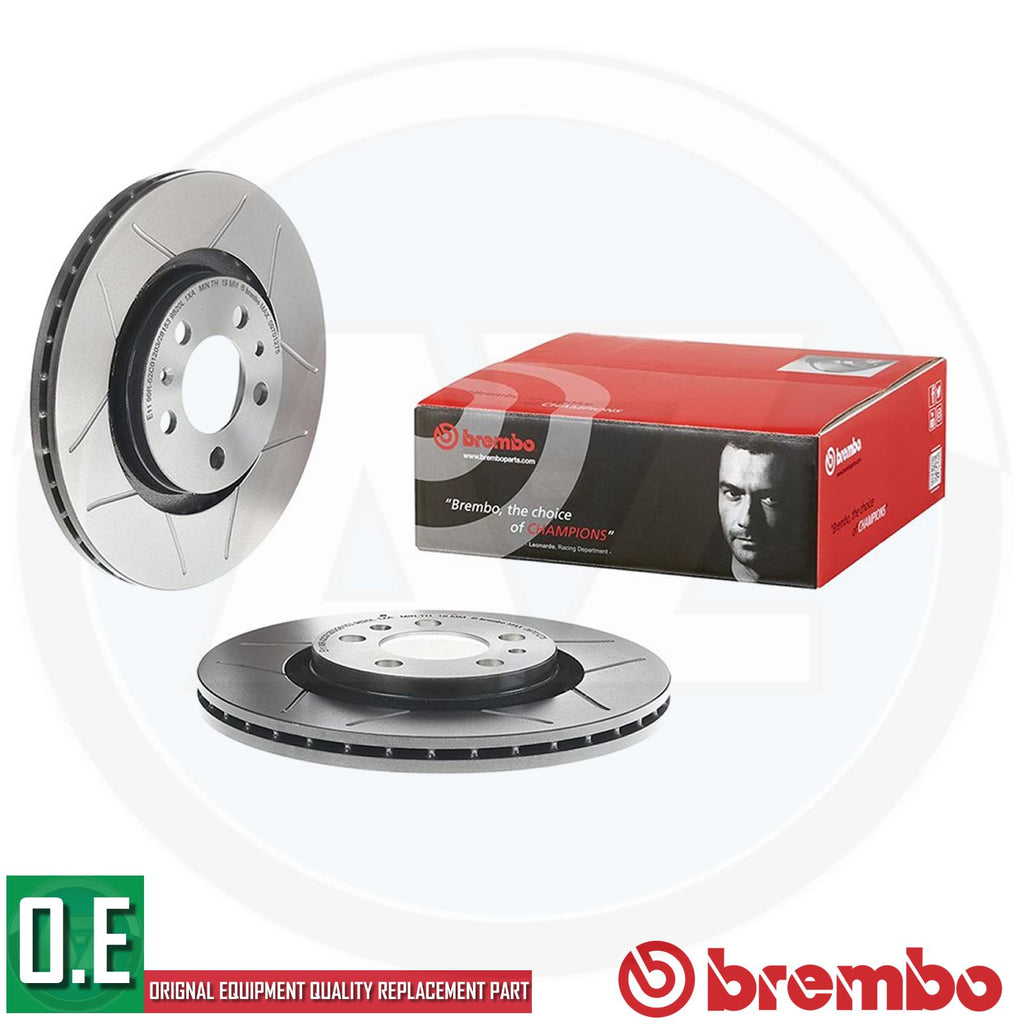 BREMBO BRAKE DISCS PAIR XTRA MAX LINE 09.7012.75 FRONT AXLE