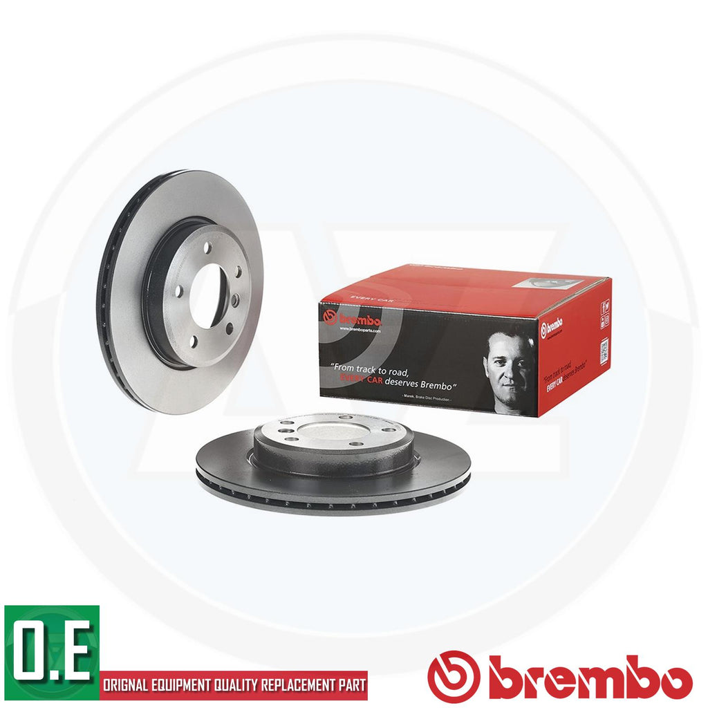 BREMBO BRAKE DISCS PAIR FRONT AXLE 09.7701.11