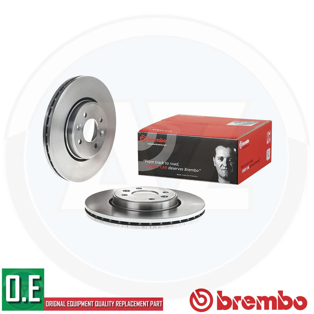 BREMBO BRAKE DISCS FRONT AXLE 280MM VENTED TYPE HIGH-CARBON + SCREWS 09.8137.24