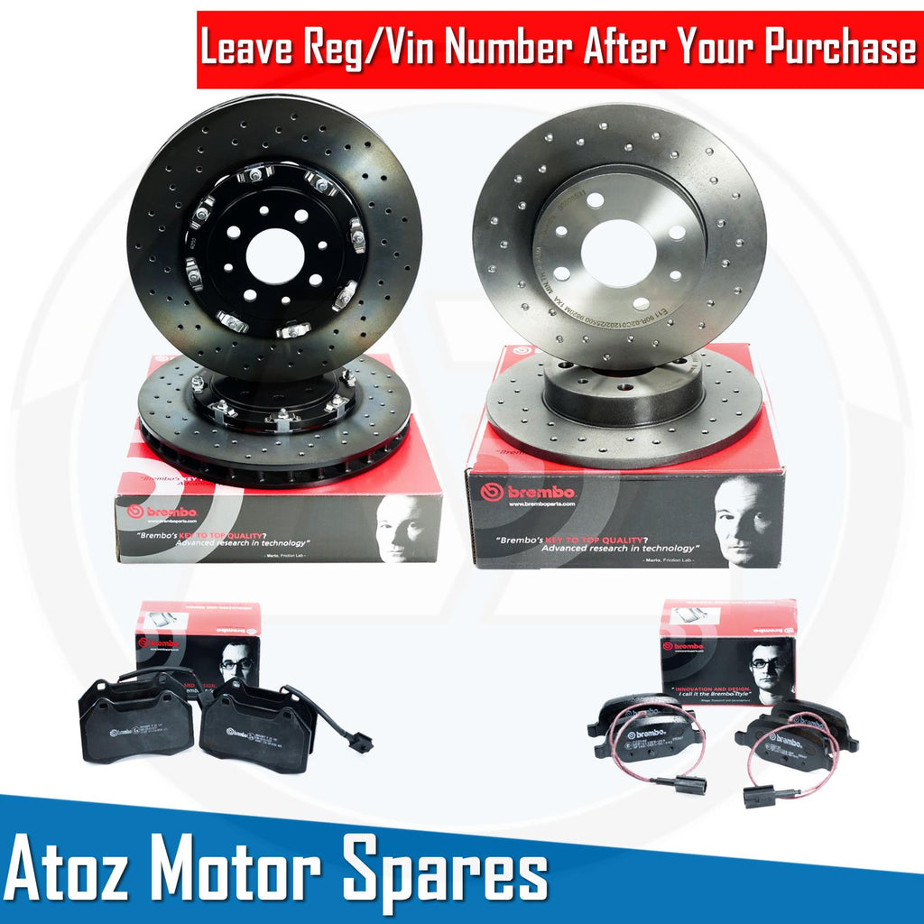 FOR ABARTH 500 595 695 COMPETIZIONE FRONT REAR BREMBO BRAKE DISCS PADS OEM