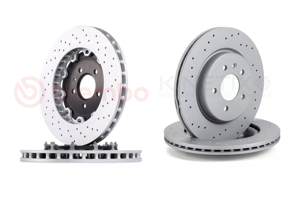 FOR VAUXHALL ASTRA (J) GTC VXR DRILLED FRONT REAR BRAKE DISCS 355mm 315mm