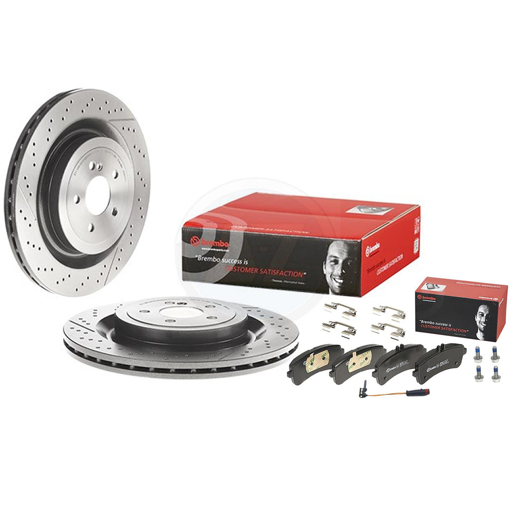 FOR MERCEDES AMG GT C63 C63S E63 E63S S63 S65 BREMBO REAR BRAKE DISCS PADS WIRE