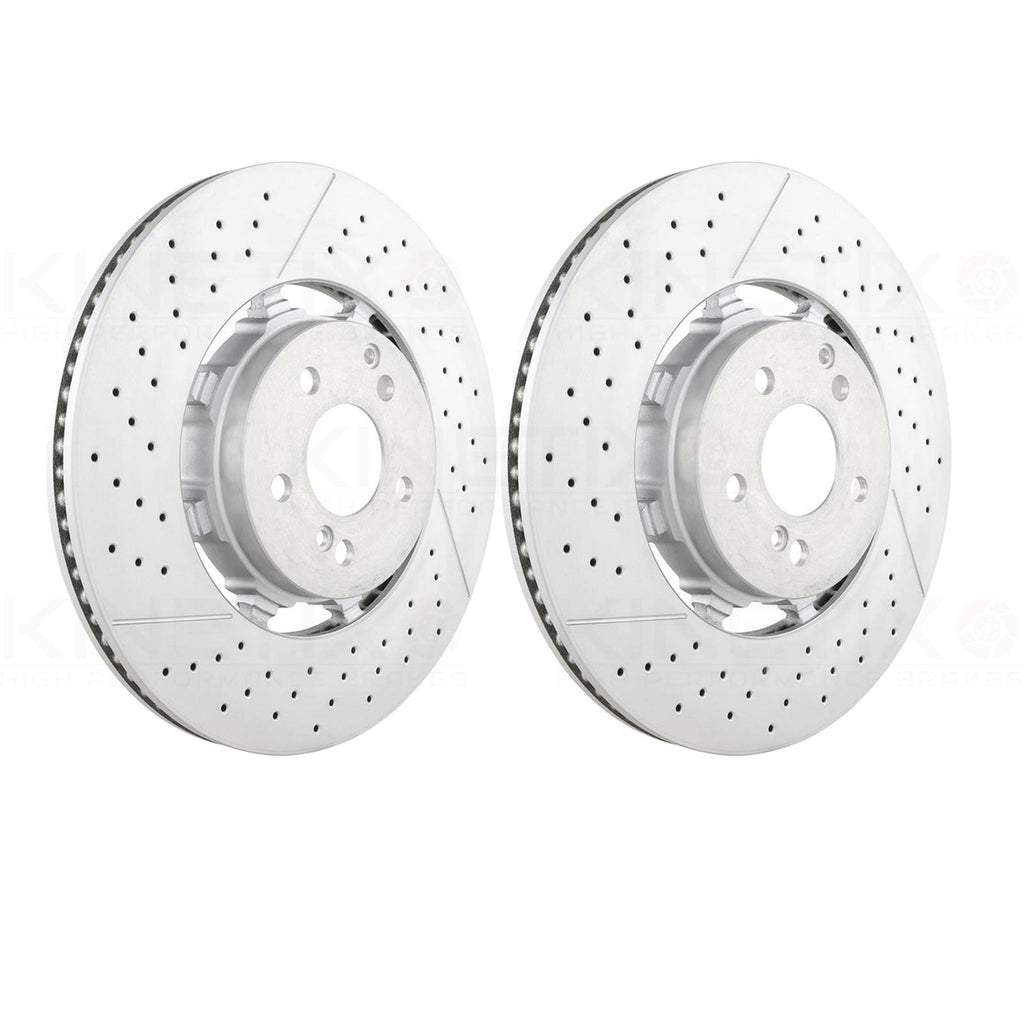 FOR MERCEDES E63 E63S AMG 2017-2023 W213 S213 REAR BRAKE DISCS PAIR 360mm x 26mm