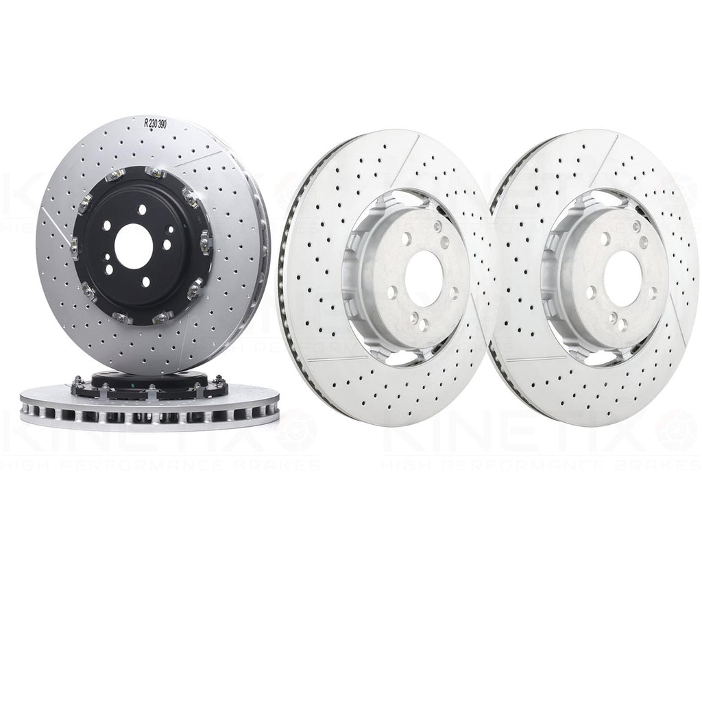 FOR MERCEDES E63 E63S AMG 2017-2023 (213) FRONT REAR BRAKE DISCS 390mm 360mm