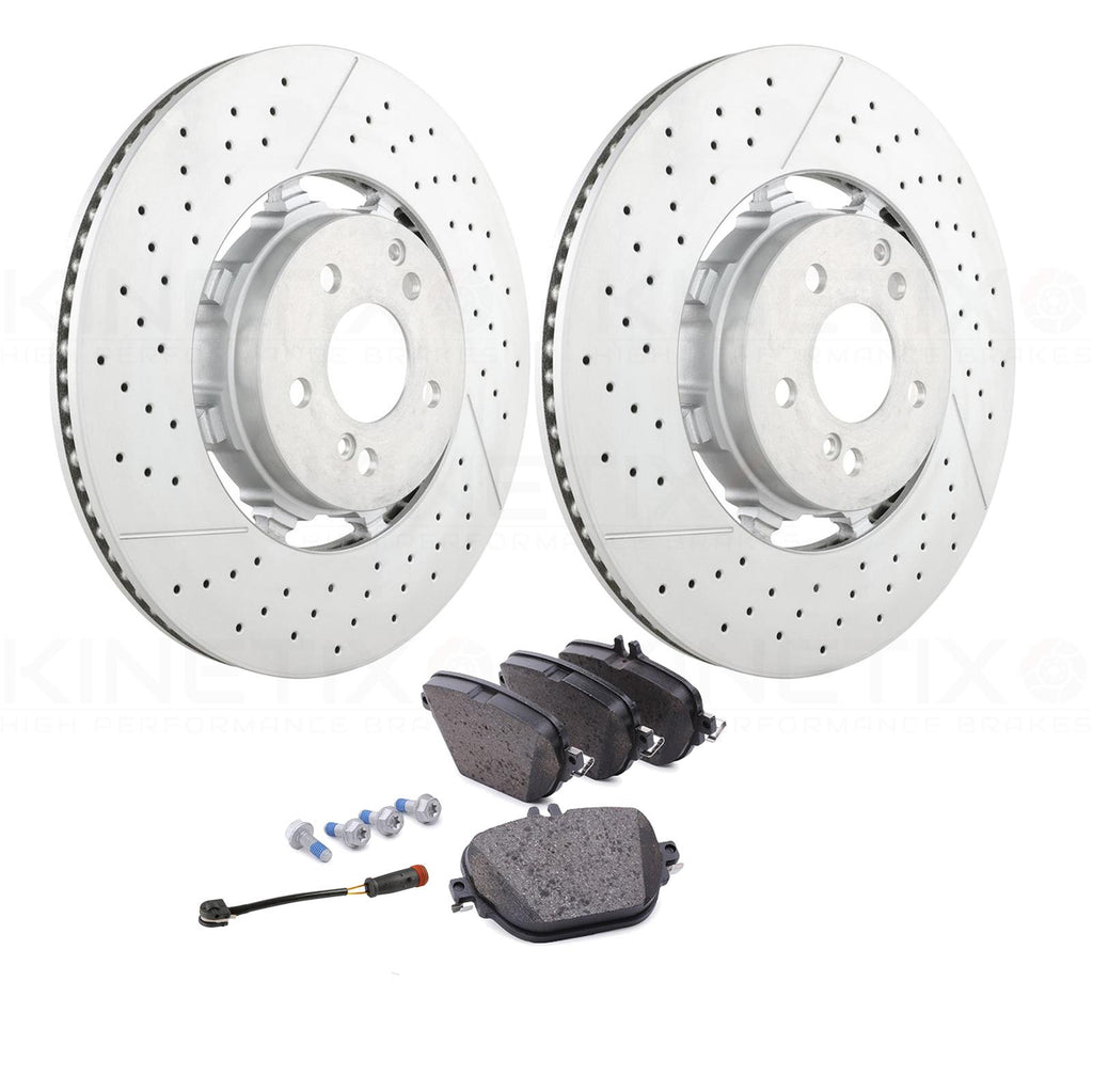 FOR MERCEDES E63 E63S AMG 2017-2023 (213) REAR BRAKE DISCS PADS SENSOR 360mm