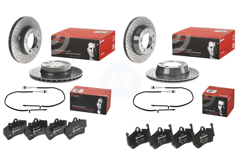 FOR PORSCHE BOXSTER CAYMAN (987) 2.7 BREMBO FRONT BRAKE DISCS PADS 298mm 299mm