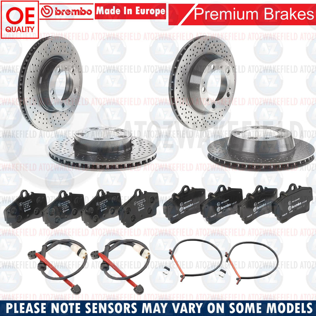 FOR PORSCHE BOXSTER CAYMAN 986 987 FRONT REAR GENUINE BREMBO BRAKE DISCS PADS