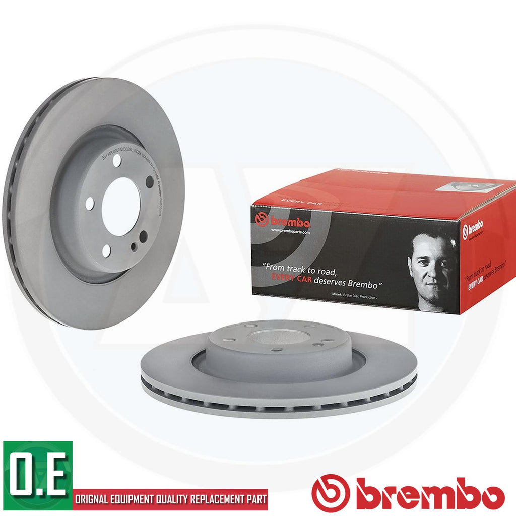 BREMBO BRAKE DISCS PAIR REAR AXLE 09.D533.13