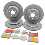 FOR TESLA MODEL 3 PERFORMANCE 2018- FRONT & REAR BRAKE DISCS PADS 335mm 355mm