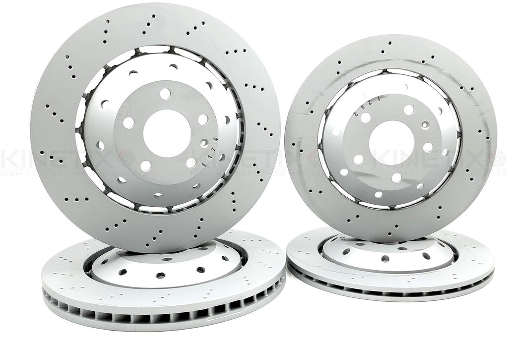 FOR AUDI RS5 B8/B8.5 2010-2016 DRILLED FRONT REAR BRAKE DISCS 365mm 330mm
