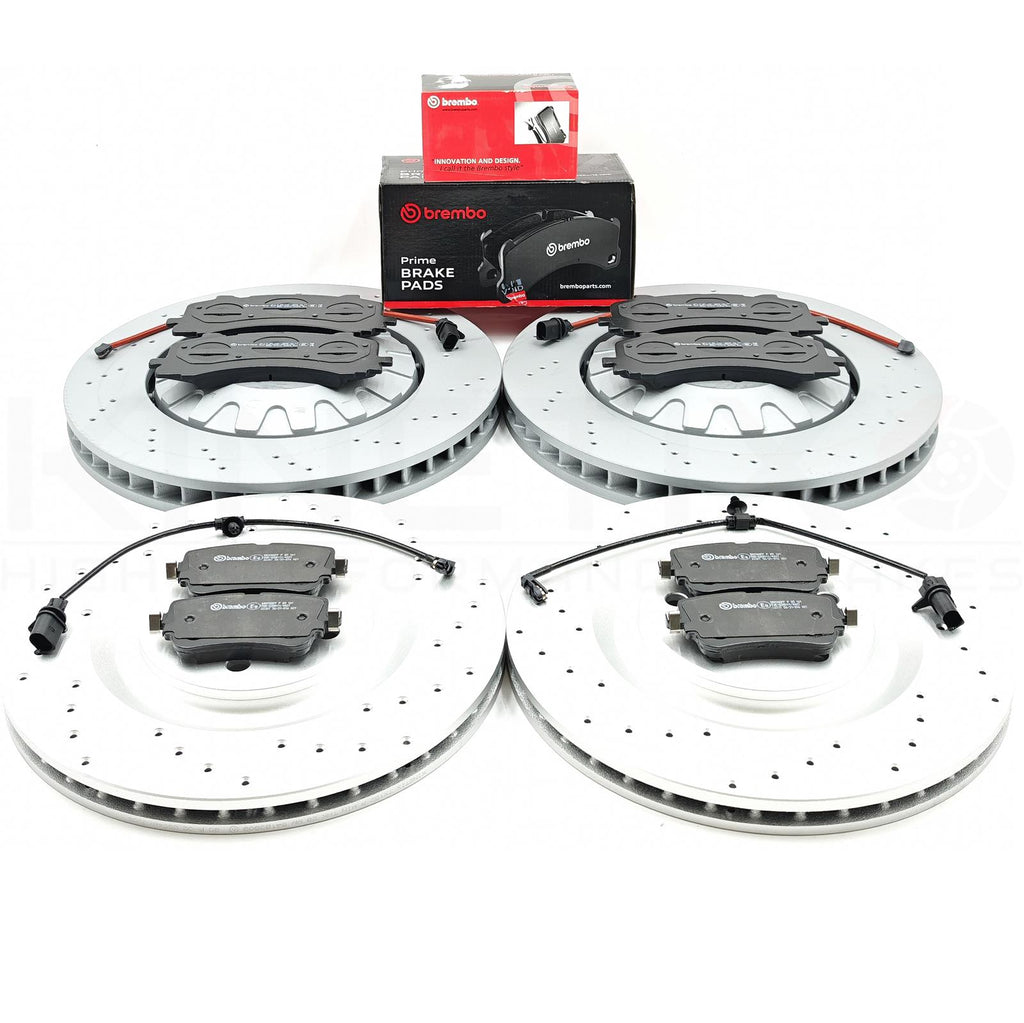 FOR AUDI Q7 Q8 SQ7 SQ8 E-TRON FRONT REAR BRAKE DISCS BREMBO PADS 400mm 350mm