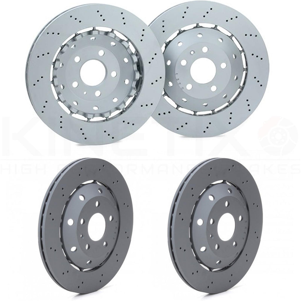 FOR AUDI RS4 B8 (2012-2015) FRONT REAR BRAKE DISCS 365mm 330mm OEQ