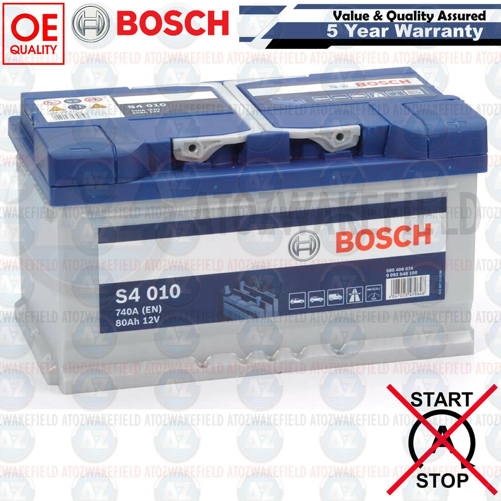110 Heavy Duty Bosch Car Van Battery 12V 80Ah S4010 5 Year Warranty S4