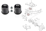 FOR SKODA OCTAVIA REAR AXLE BEAM BUSH PREMIUM HEAVY DUTY GERMANY 1J050154C