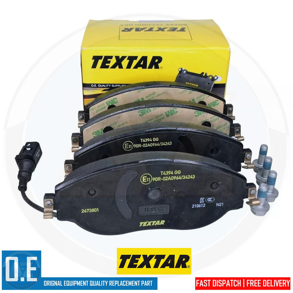 2473801 FRONT AXLE TEXTAR PREMIUM FRONT BRAKE PADS FOR AUDI SEAT SKODA VW (VAG)