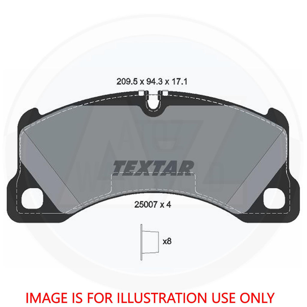 FOR AUDI E-TRON PORSCHE TAYCAN PANAMERA MACAN CAYENNE TEXTAR FRONT BRAKE PADS