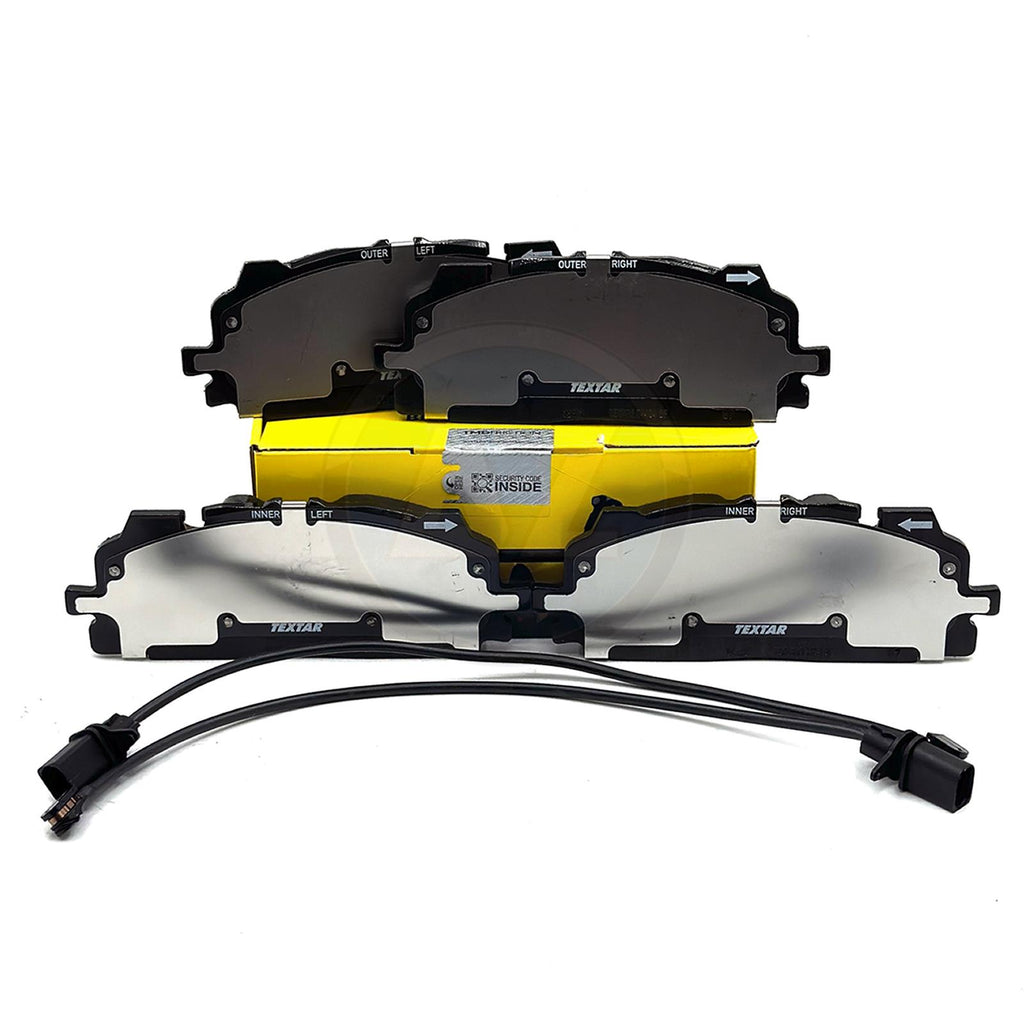 FOR VW TOUAREG 3.0 TDI TSI 2017- TEXTAR OEM FRONT BRAKE PADS & WEAR SENSORS