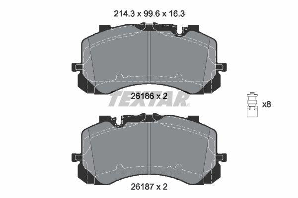 FOR BENTLEY BENTAYGA 2015- TEXTAR FRONT AXLE BRAKE PADS 4M0698151AK 4M0698151AE