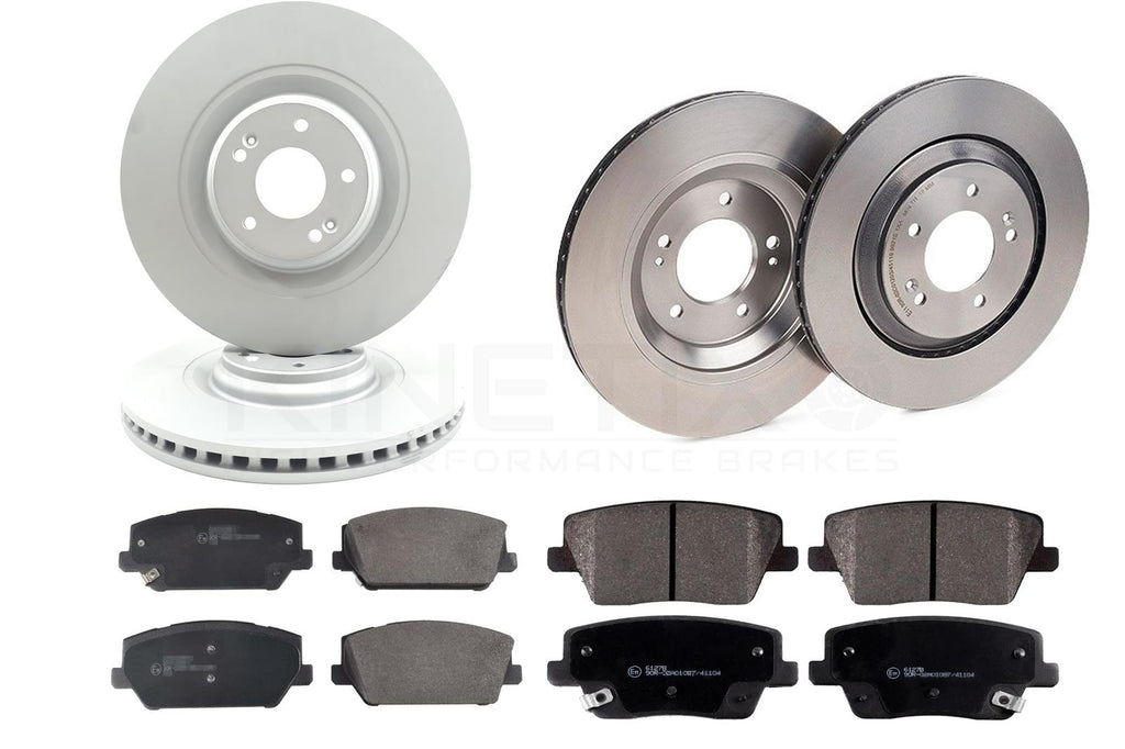 FOR HYUNDAI I30 N KONA N 2.0 N 21- FRONT REAR BRAKE DISCS APEC PADS 360mm 314mm