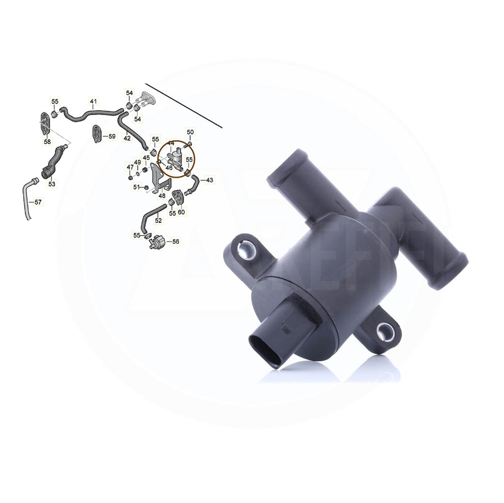 P268100 ENGINE COOLANT BYPASS VALVE CONTROL FOR AUDI SEAT SKODA VW 2.0