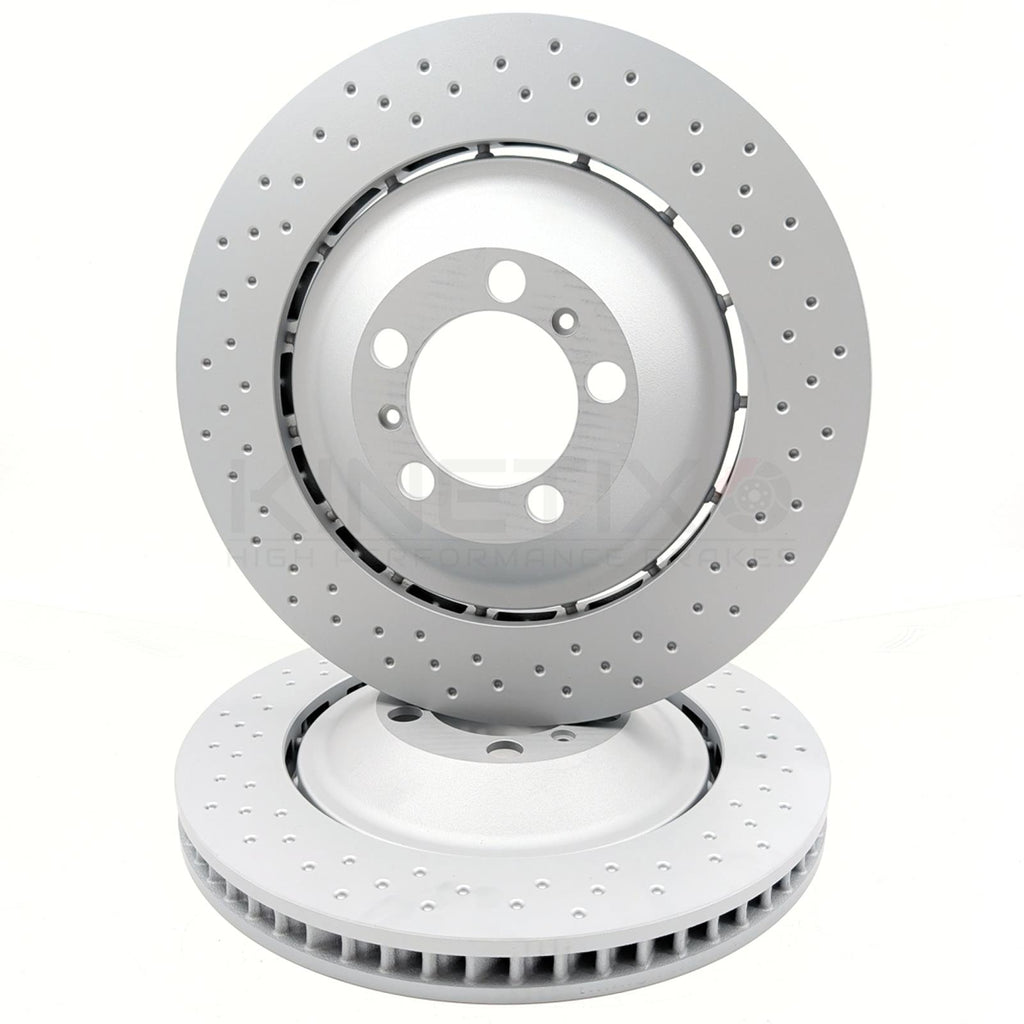 FOR PORSCHE 911 (992) GT3 RS 2021-2024 FRONT LEFT RIGHT BRAKE DISCS PAIR 408mm