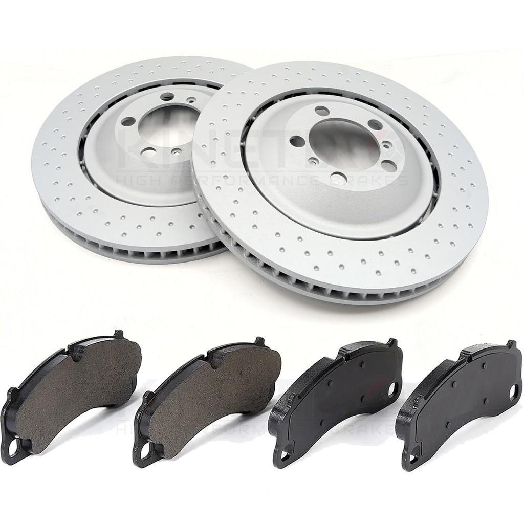 FOR PORSCHE 911 (992) GT3 RS 2021-2024 FRONT LEFT RIGHT BRAKE DISCS PADS 408mm