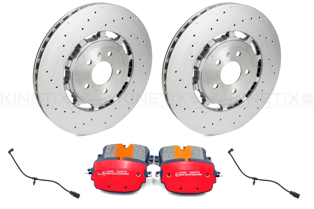 FOR AUDI RS6 (C8) RS7 (4K) 2019- 4.0 REAR BRAKE DISCS PADS 370mm 4K0615601A