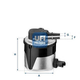 UFI FUEL FILTER HOUSING FITS FORD C-MAX FOCUS FIESTA VOLVO C30 S40 S80 V50 V70