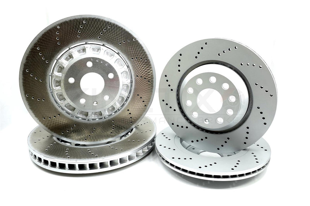 FOR AUDI RS3 8Y RSQ3 F3N F3B DRILLED FRONT REAR BRAKE DISCS 375mm 310mm