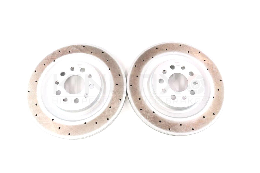 FOR MASERATI GHIBLI 3.0 S 3.0 D 3.8 REAR BRAKE DISCS PAIR 345mm 670035019