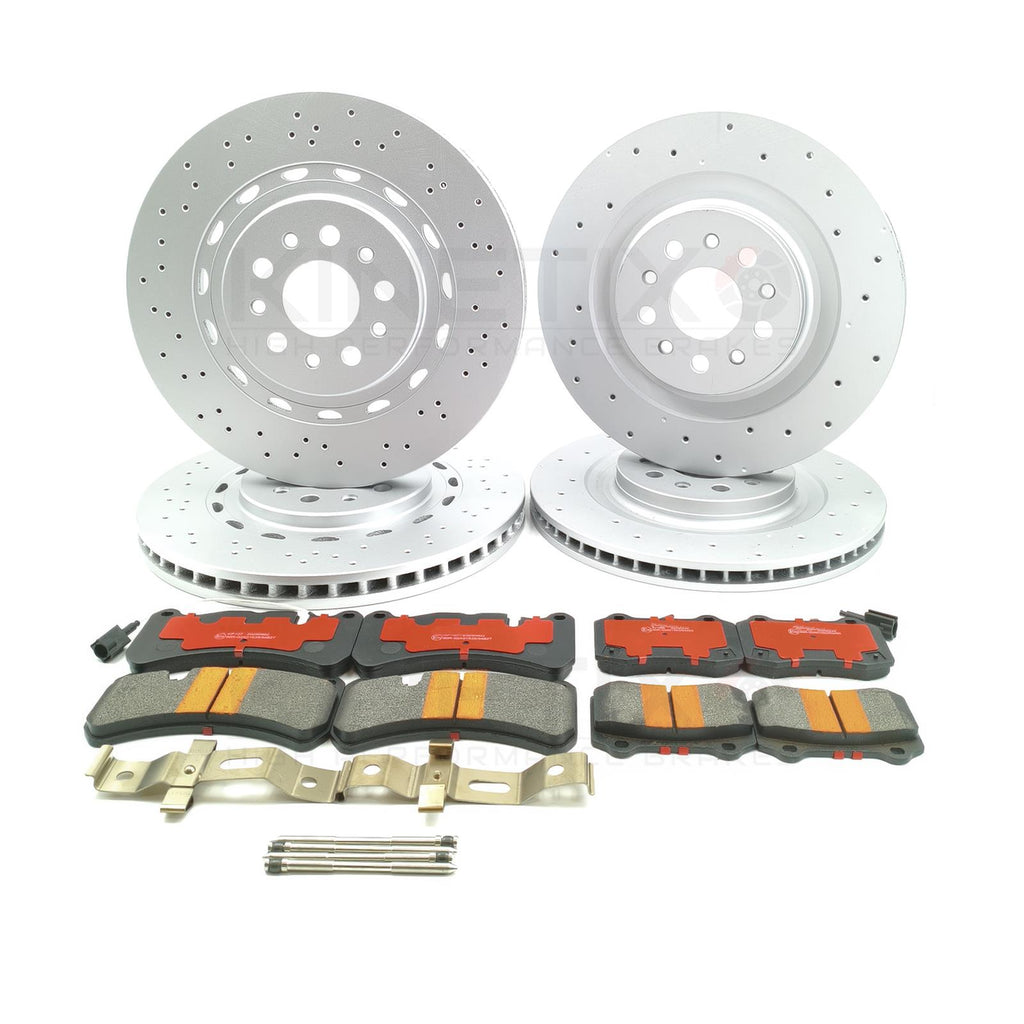 FOR MASERATI GHIBLI 3.0 3.0 D 3.0 S 17- FRONT REAR BRAKE DISCS PADS 360mm 345mm
