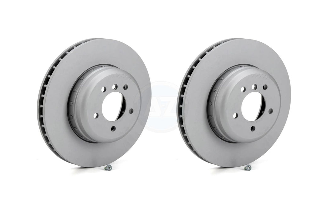 NEW TEXTAR BMW 5 6 E60 E63 SERIES FRONT VENTED BRAKE DISCS SET PAIR 34116763824