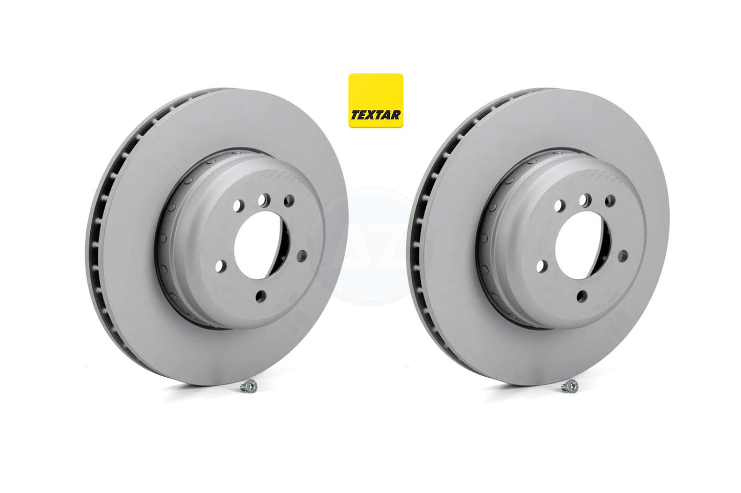 NEW TEXTAR BMW 5 6 E60 E63 SERIES FRONT VENTED BRAKE DISCS SET PAIR 34116763824