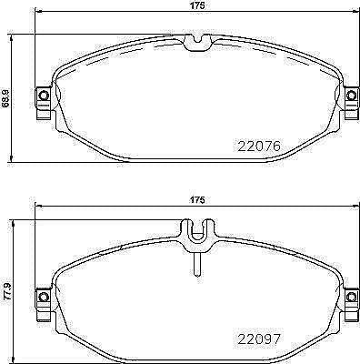A008 MINTEX PREMIUM FRONT BRAKE PADS SET PREMIUM QUALITY MDB3740
