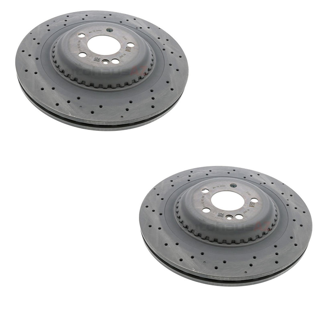 FOR MERCEDES S-CLASS S300 S320 S350 S400 S450 AMG REAR BRAKE DISCS A2224231500