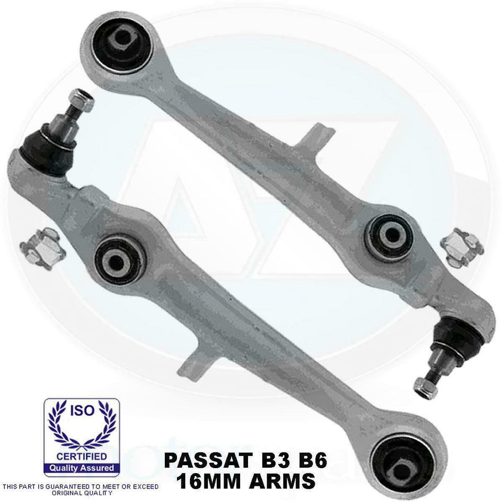 VW PASSAT B5.5 2001-2005 FRONT SUSPENSION LOWER TRACK CONTROL WISHBONES ARMS 16M