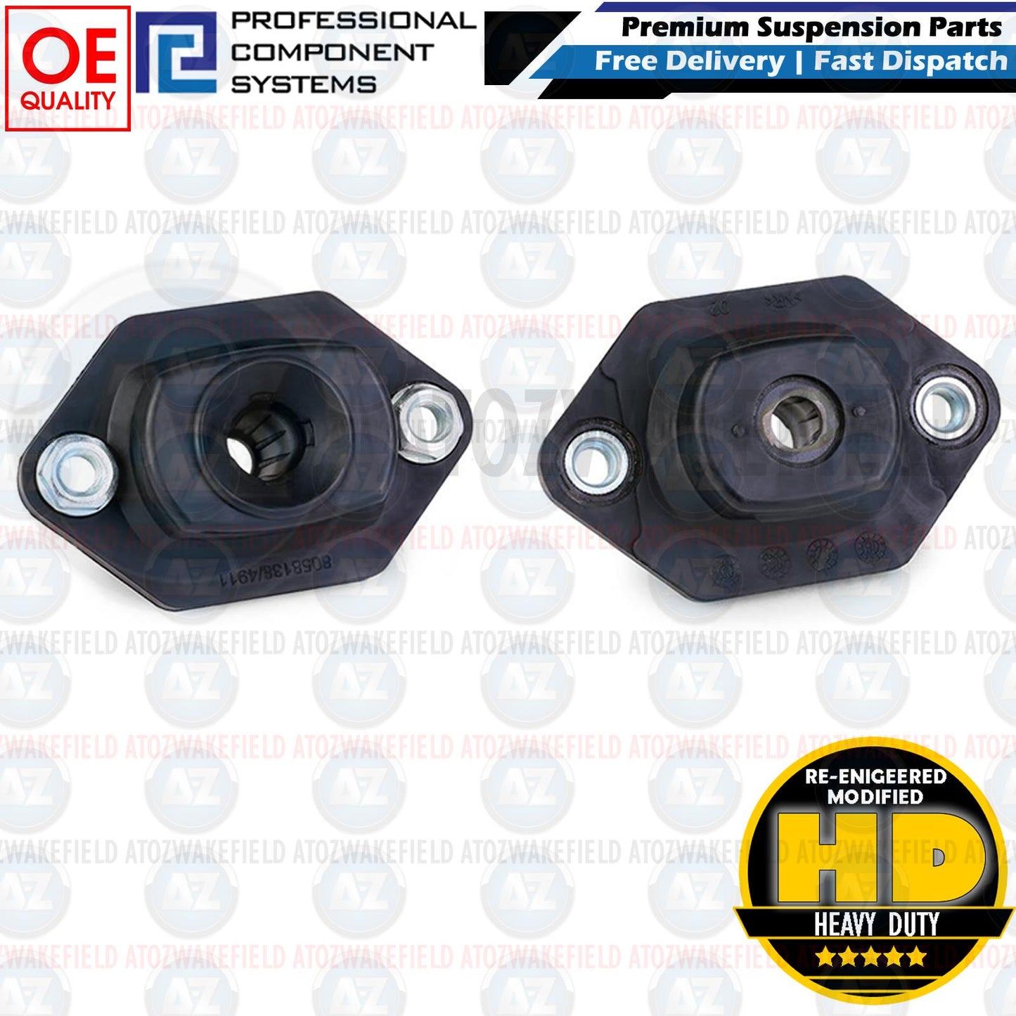 FOR BMW E87 E88 REAR SHOCKERS SHOCK ABSORBERS STRUT MOUNT BUMP STOP SERVICE KIT