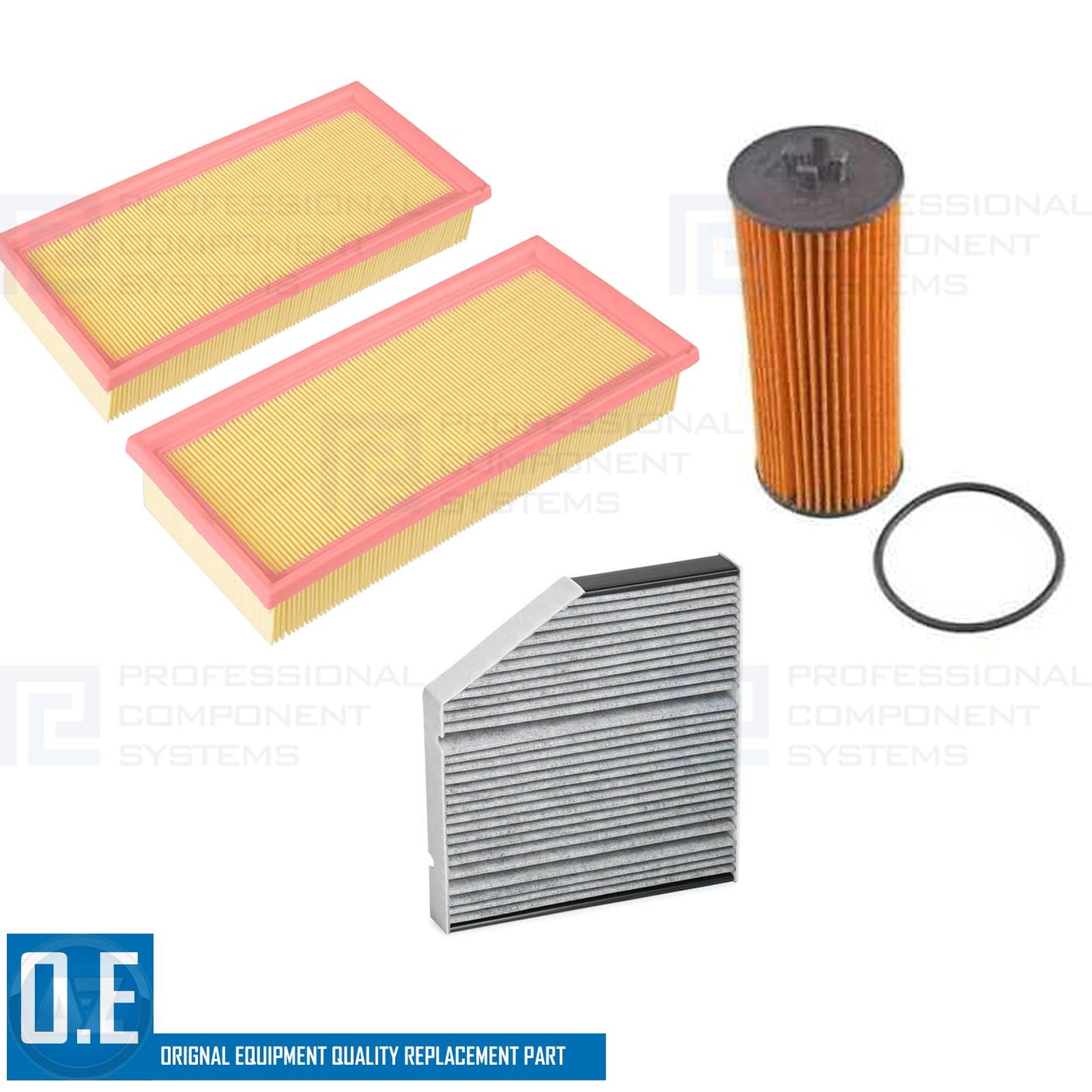 FOR MERCEDES C63 C63S AMG (205) AIR OIL CABIN POLLEN FILTER SERVICE KIT