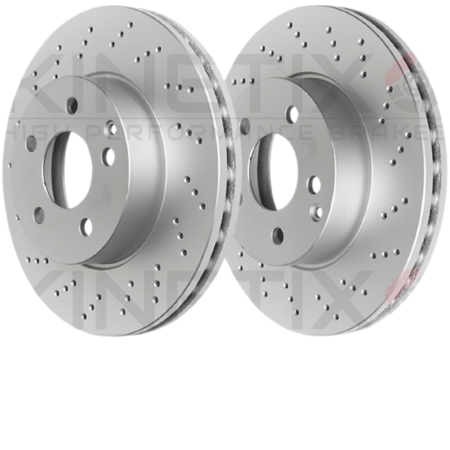 FOR AUDI S4 4.2 B6 B7 REAR CROSS DRILLED PERFORMANCE BRAKE DISCS PAIR 300mm