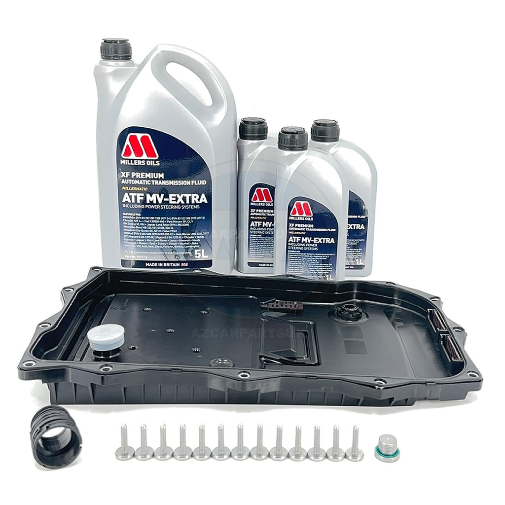 FOR BMW 320d AUTOMATIC TRANSMISSION GEARBOX SUMP PAN FILTER SEAL 8 LITRE OIL KIT