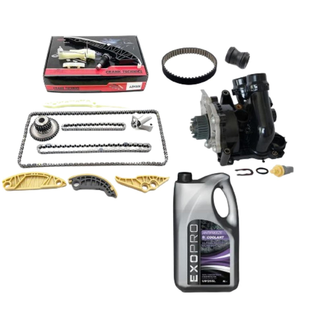 FOR VW GOLF GTI MK6 TIMING CHAIN KIT COOLING WATER PUMP THERMOSTAT HOUSING CCZB