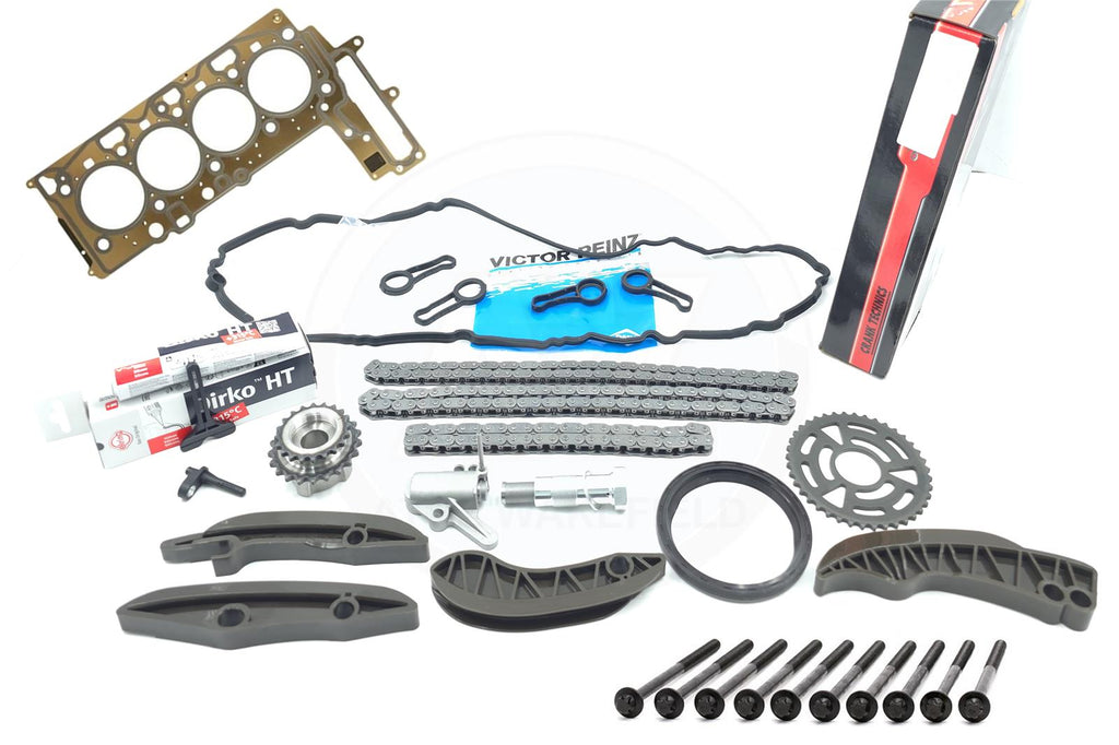 FOR BMW 1 SERIES UPPER LOWER DIESEL TIMING CHAIN ROCKER COVER HEAD GASKETS BOLTS