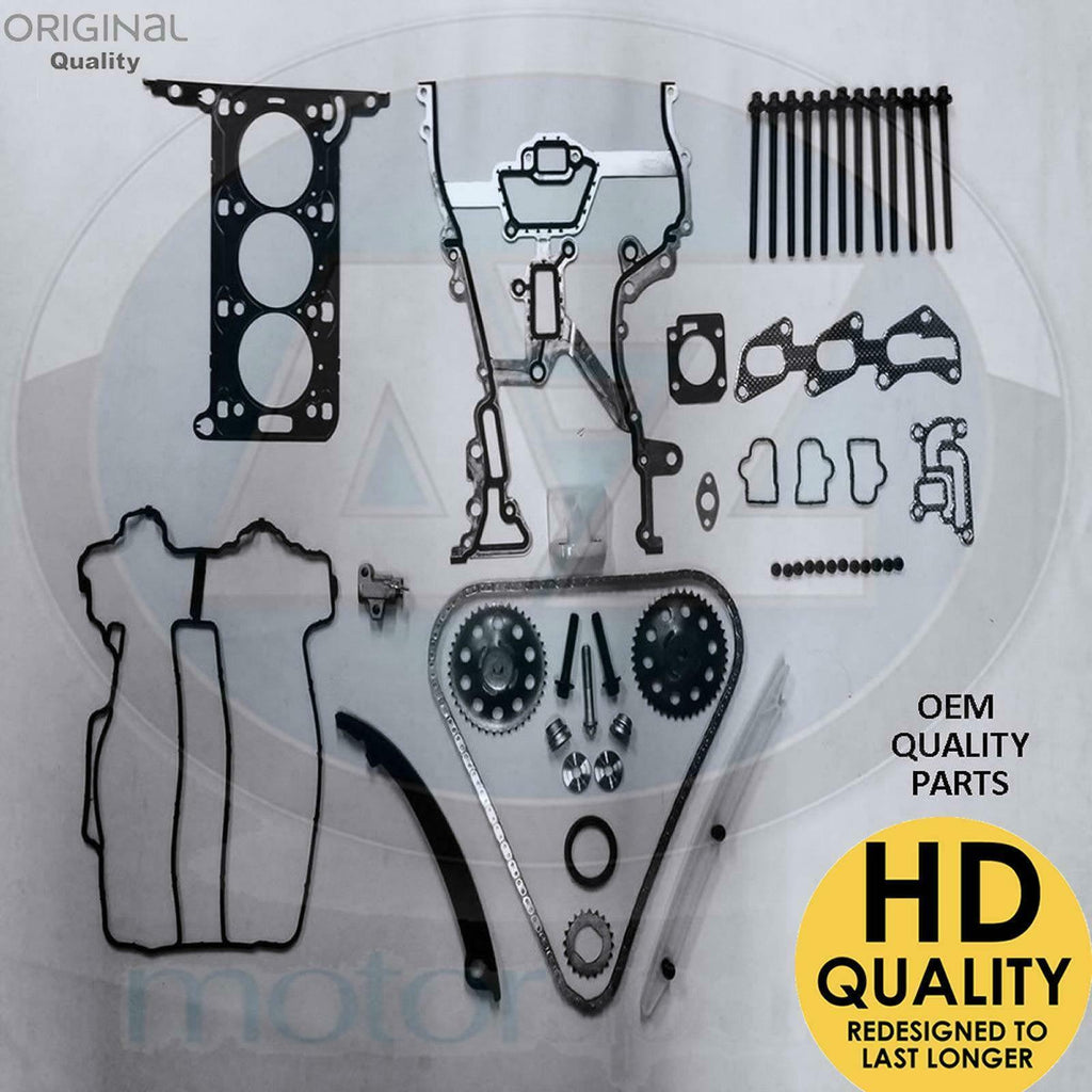 Agila Corsa 1.0 Z10XEP Twin port Engine Timing chain kit head gasket bolts new