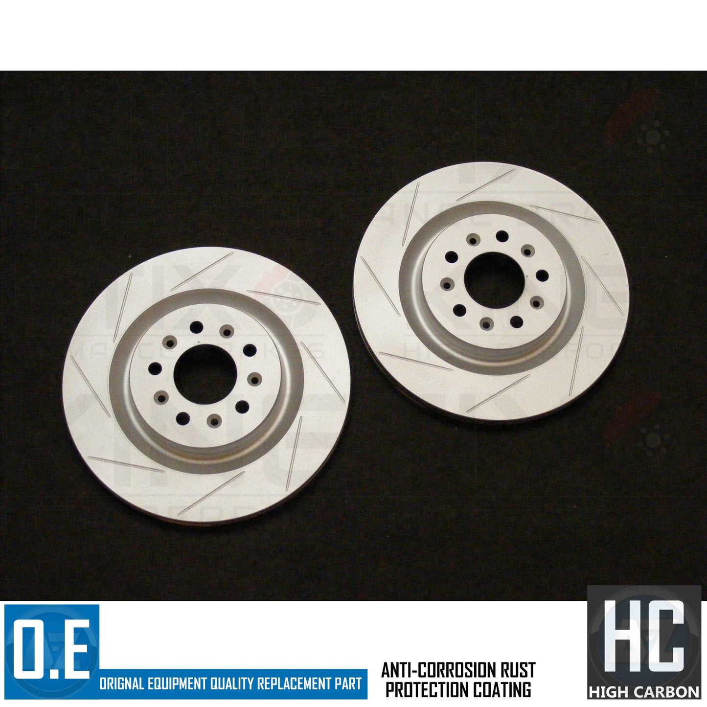 FOR ASTON MARTIN VANTAGE VOLANTE DB9 REAR GROOVED BRAKE DISCS PADS 330mm