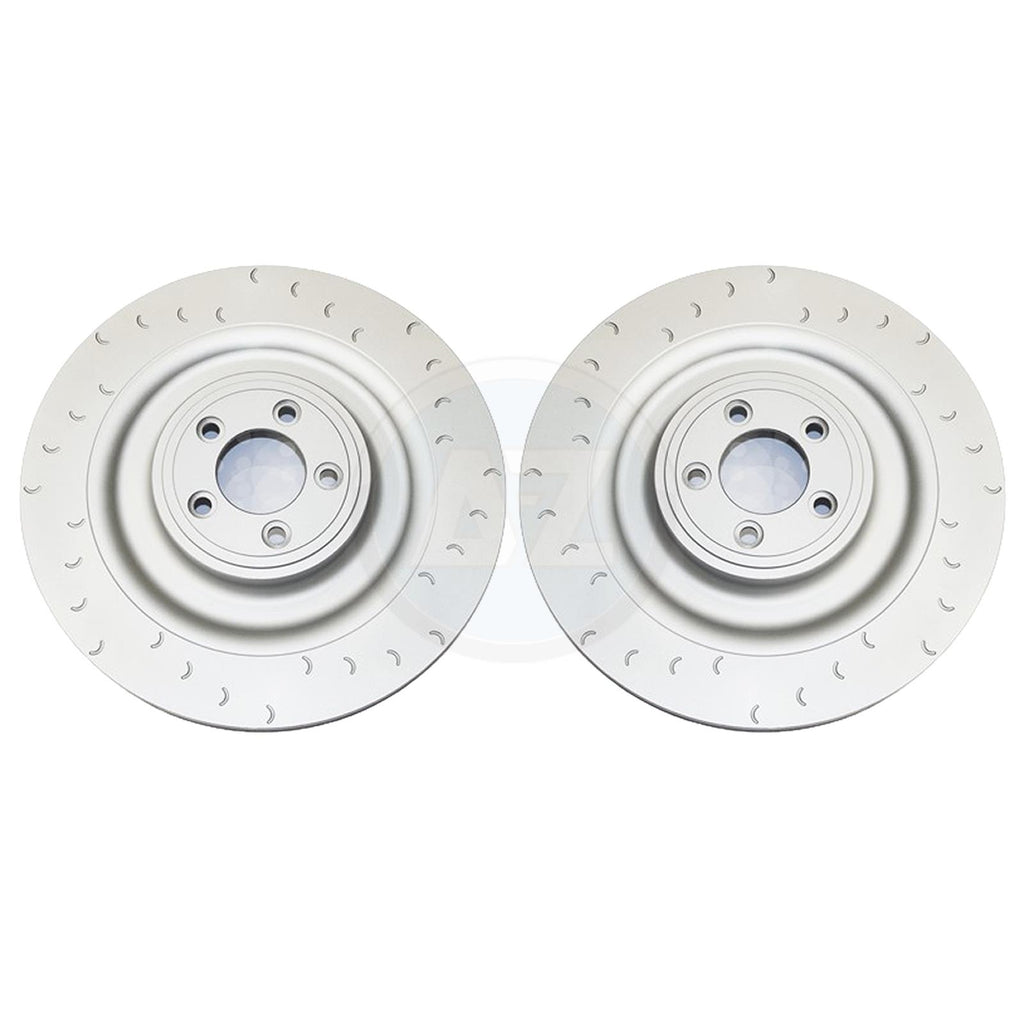 FOR JAGUAR XKR XKR-S 5.0 V8 REAR BRAKE DISCS 350mm PAIR (ALCON SETUP) 2006-