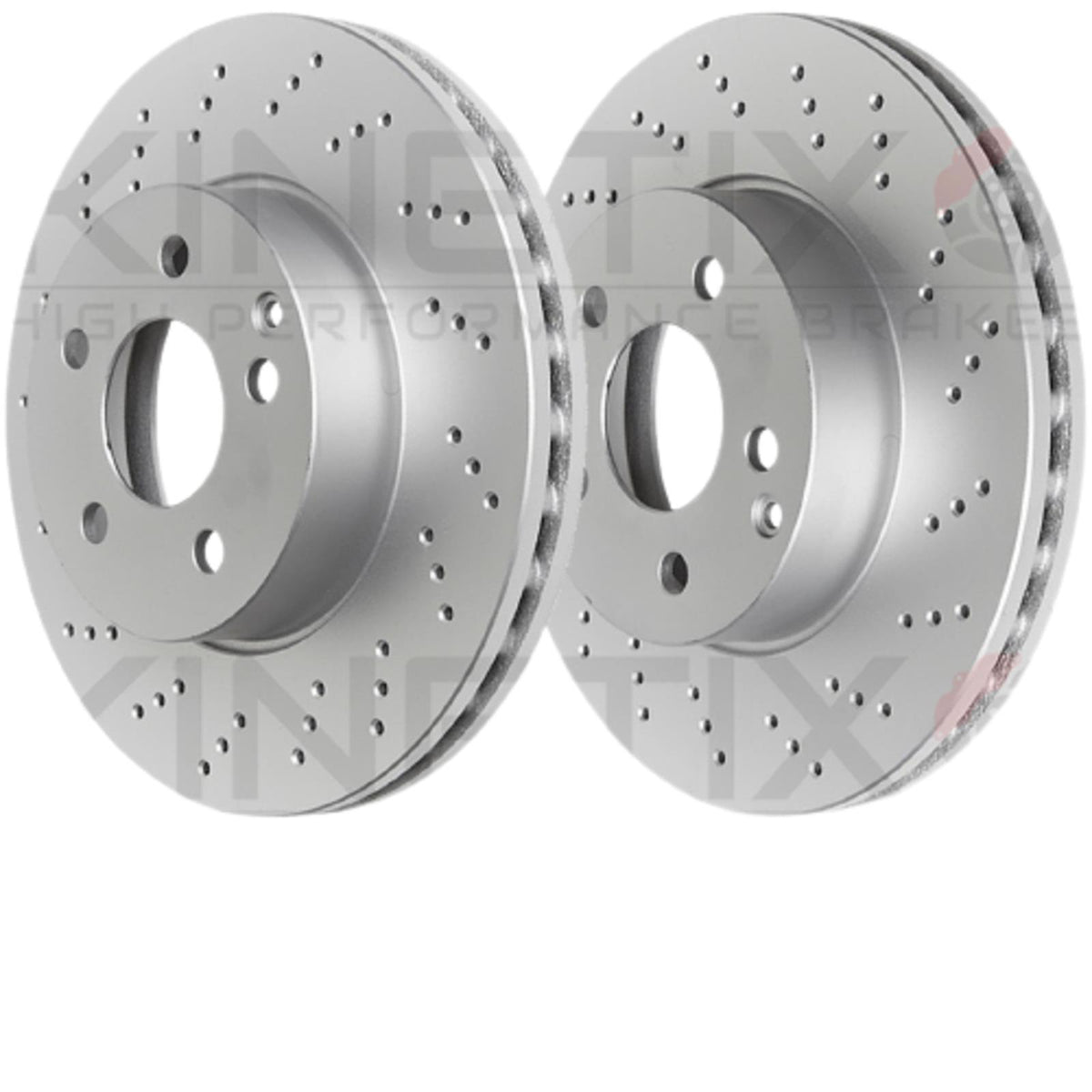 FOR LEXUS NX 350h 2021- HIGH CARBON CROSS DRILLED FRONT BRAKE DISCS PAIR 328mm