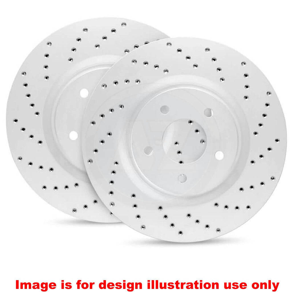 FOR PORSCHE CAYENNE 2.9S 3.0/4.0 TURBO REAR BRAKE DISCS PAIR 330mm 9Y0615601A