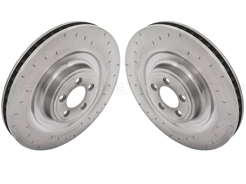 FOR JAGUAR 5.0 XKR FRONT C GROOVED BRAKE DISCS PAIR 400mm *FOR ALCON CALIPERS*