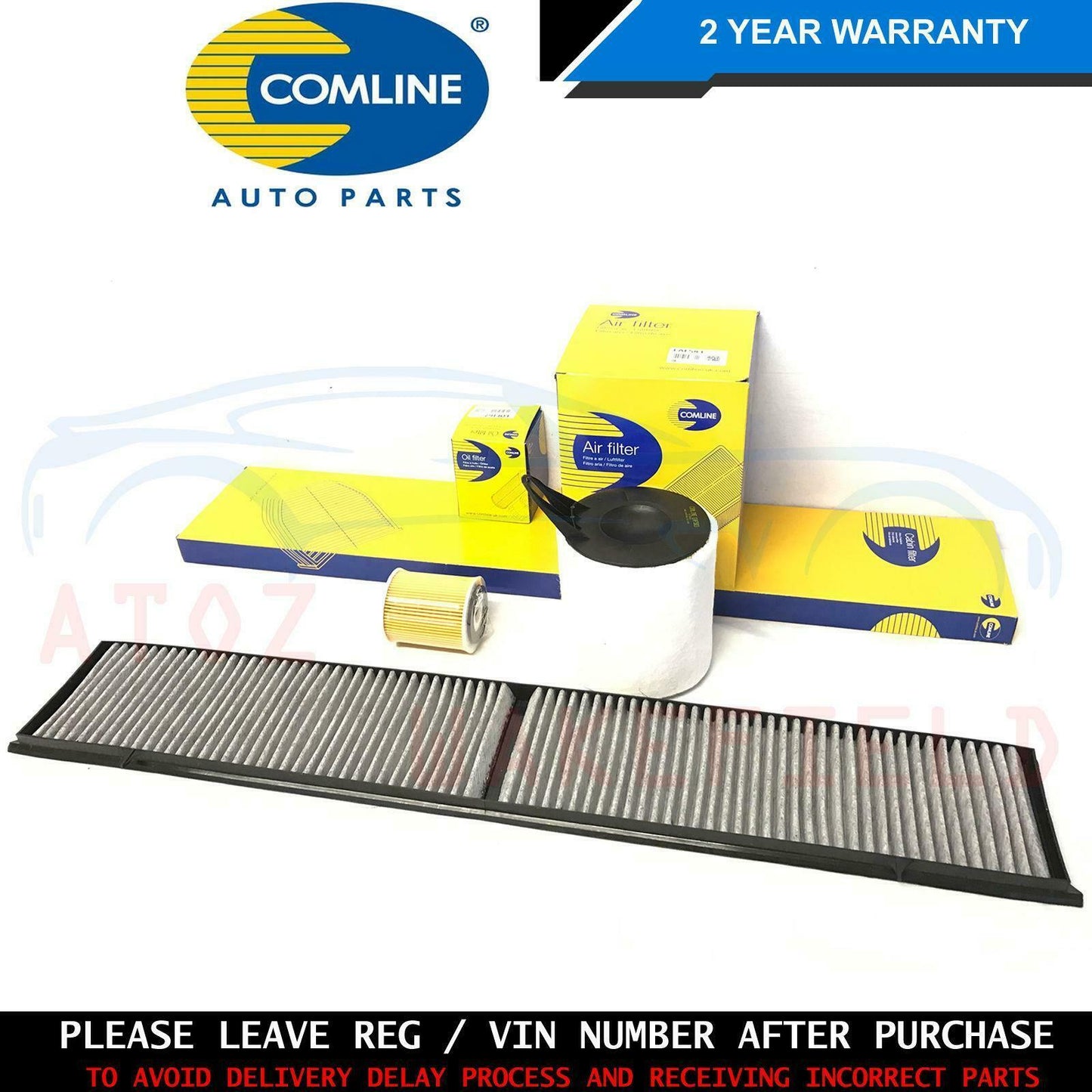 FOR BMW E90 E91 E92 E93 320i 2.0 COMLINE OIL AIR POLLEN CABIN FILTER SERVICE KIT